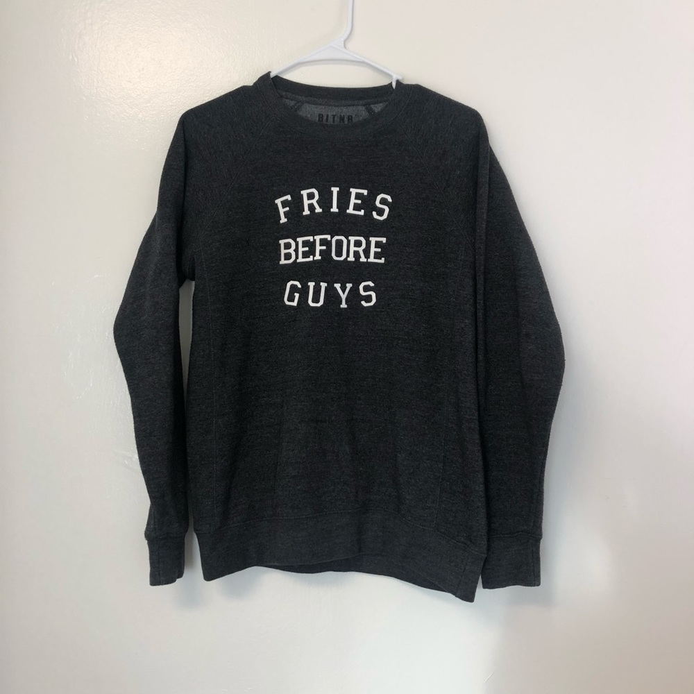 Gray sweatshirt